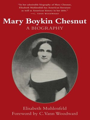 cover image of Mary Boykin Chesnut